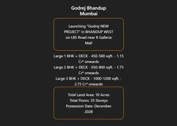 Godrej Bhandup west Mumbai